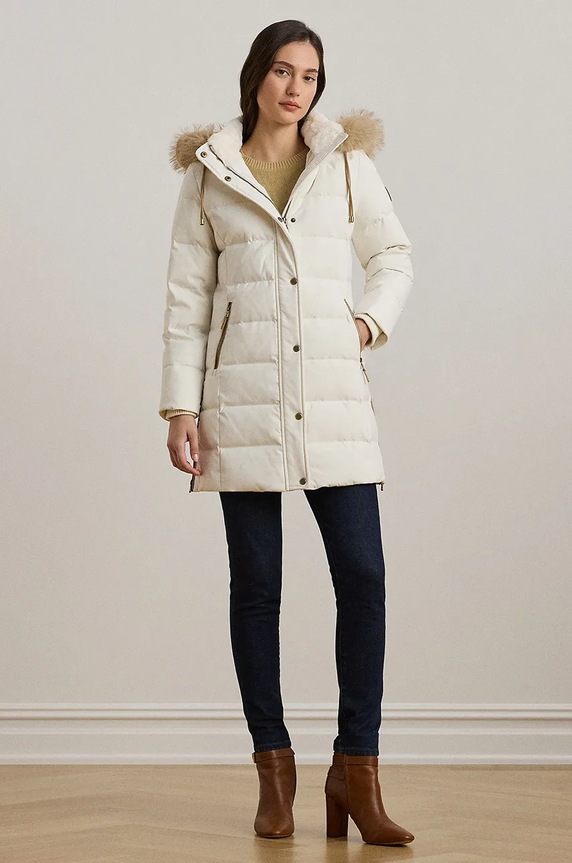 Ruházat Lauren Ralph Lauren pehelydzseki 297957509 bézs