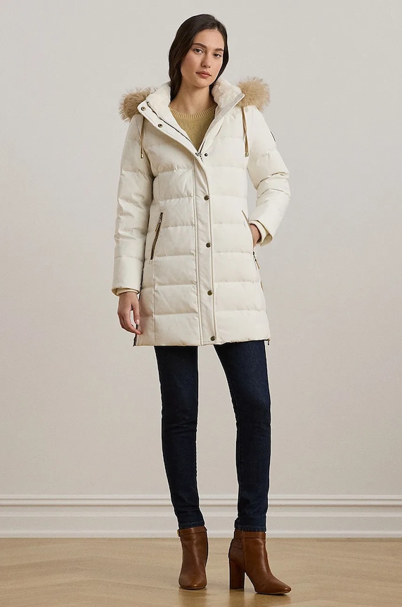 Ruházat Lauren Ralph Lauren pehelydzseki 297957509 bézs