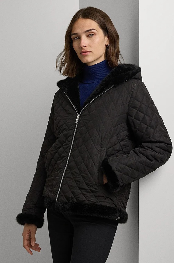 Μπουφάν δυο όψεων Lauren Ralph Lauren 297957520 μαύρο