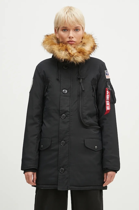 Парка Alpha Industries Polar Jacket с изолация черен 123002