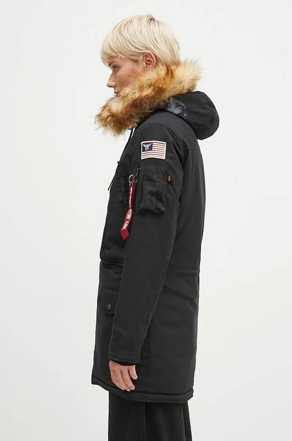 Парка Alpha Industries Polar Jacket 123002 черен AW24