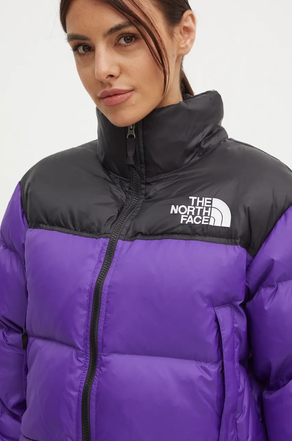 Μπουφάν με επένδυση από πούπουλα The North Face Nuptse Short Jacket μωβ NF0A5GGES961
