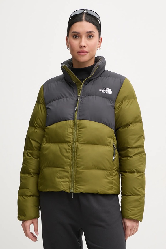 The North Face geaca Saikuru cu captuseala verde NF0A89JDWOG1