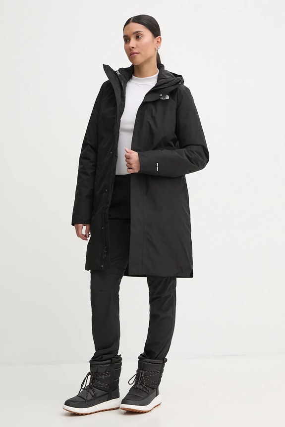 Îmbrăcăminte The North Face geacă sport din puf Suzanne Triclimate 2.0 NF0A89JMJK31 negru