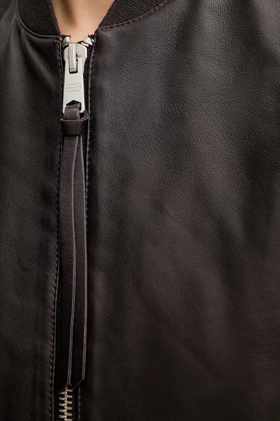 AllSaints kurtka skórzana ORTEN BOMBER JACKET W072LB
