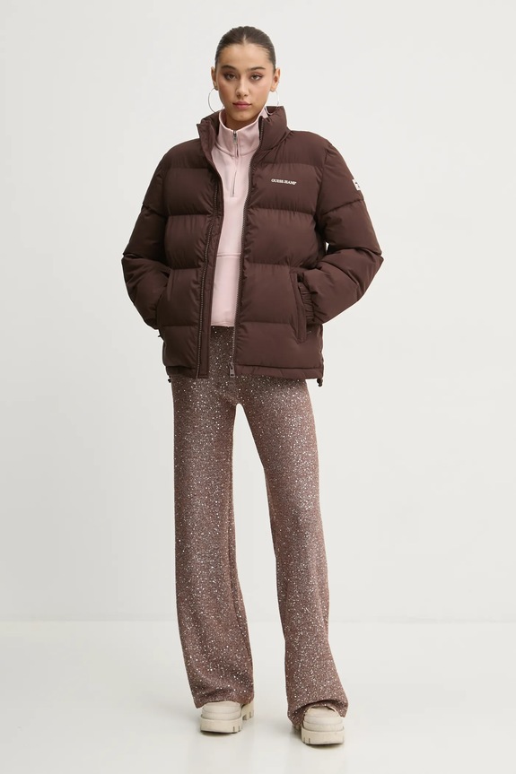 Jakna Guess Jeans W4BL21.WGII2 smeđa AW25