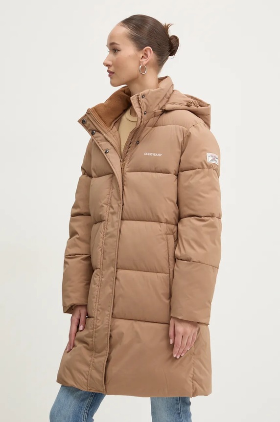 Guess Jeans kurtka pozostałe brązowy W4BL24.WGII2