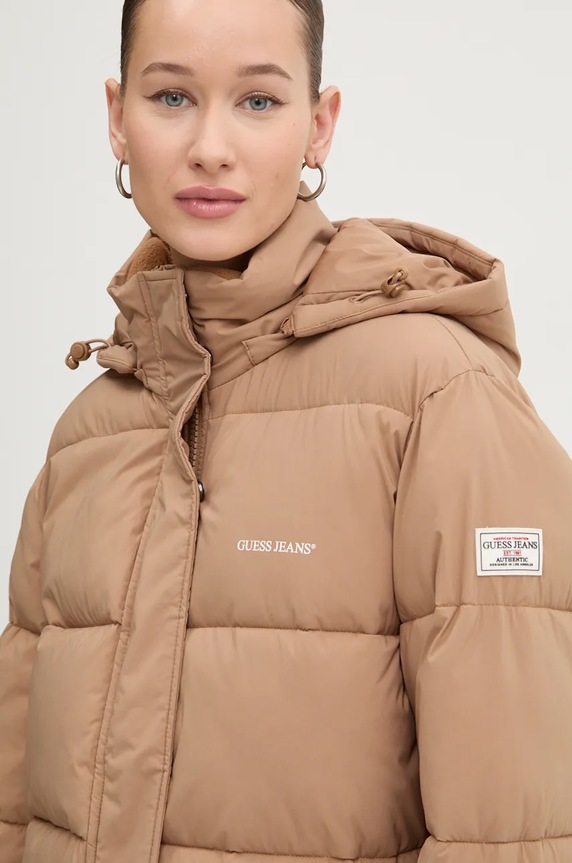 Guess Jeans kurtka brązowy W4BL24.WGII2