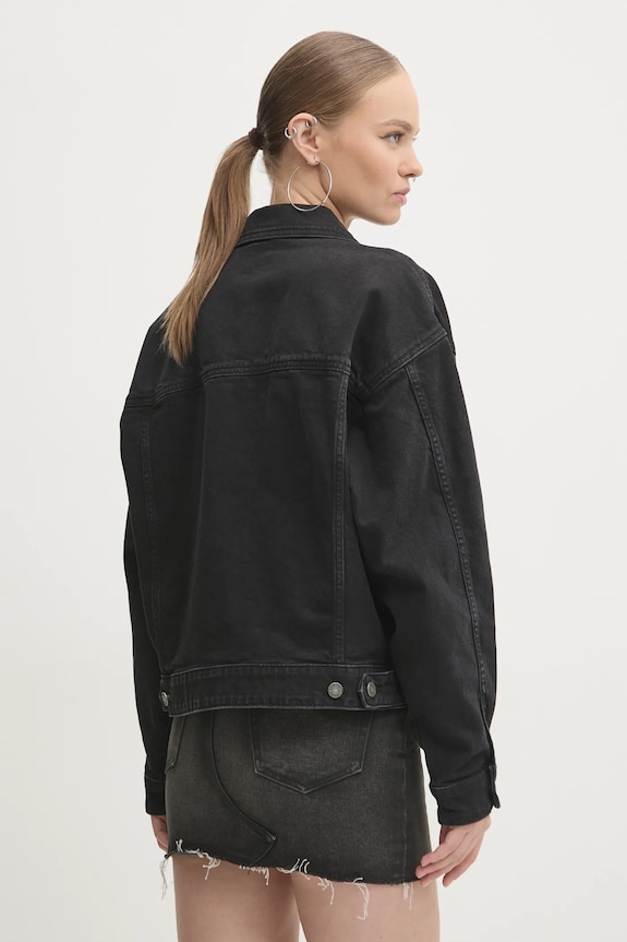 Odjeća Traper jakna Guess Jeans W4BN56.D5E83 crna