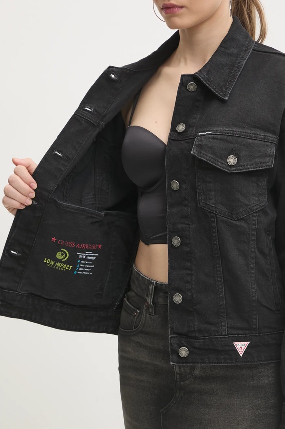 Τζιν μπουφάν Guess Jeans W4BN56.D5E83