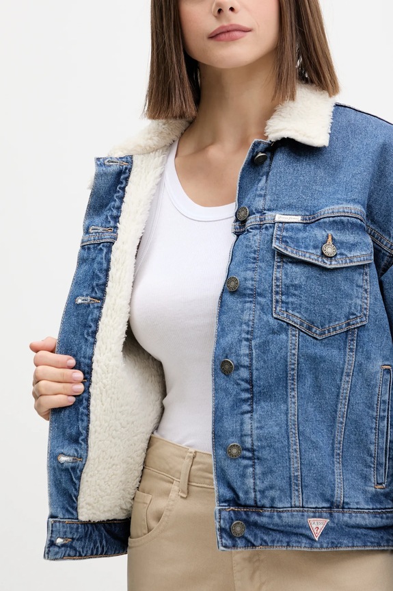 Rifľová bunda Guess Jeans W4BN64.D5CC3