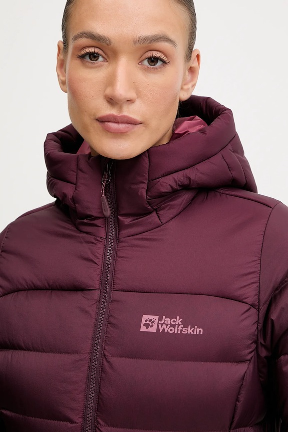 Πουπουλένιο αθλητικό μπουφάν Jack Wolfskin Nebelhorn μωβ A61829