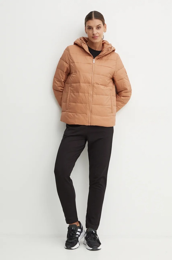 Roxy kurtka Wind Bliss Hooded ERJJK03618 brązowy AW24