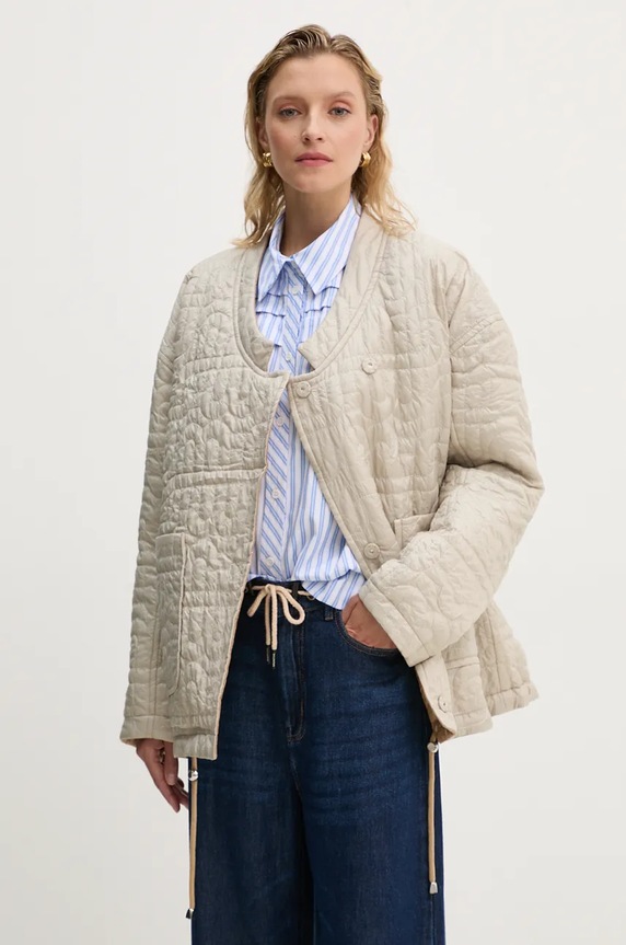 MUNTHE kurtka dwustronna TIMOTHIE 243153524343 beżowy AW24