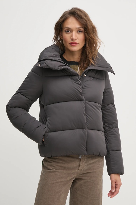 Save The Duck rövid kabát FELICITY szigetelt fekete D31815W.EDEL19