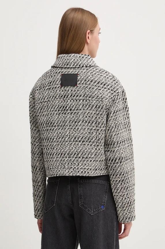 Яке с вълна HUGO 50524894 черен AW24