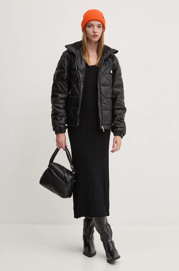 Μπουφάν HUGO 50528715 μαύρο AW24