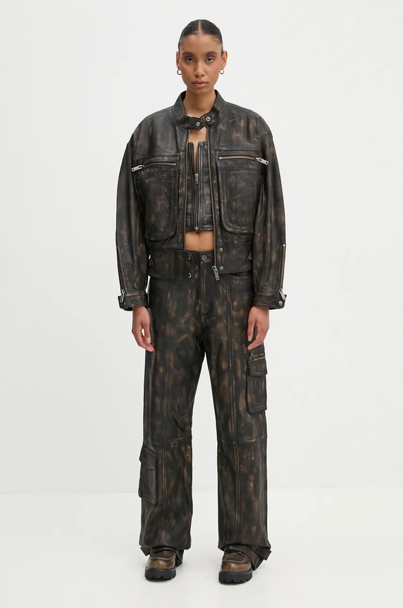 Кожено яке Gestuz 10909473 черен AW24