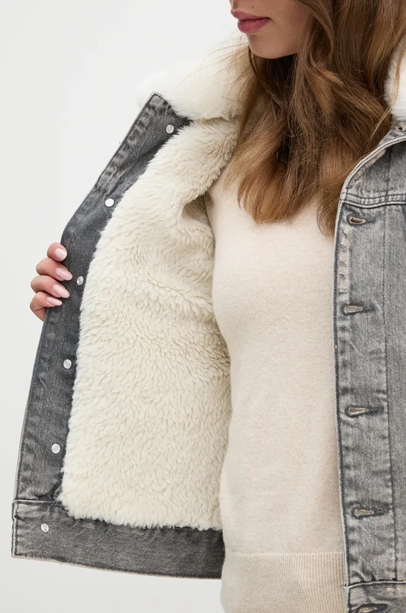 Sisley geacă din denim 2YRZLN04Y