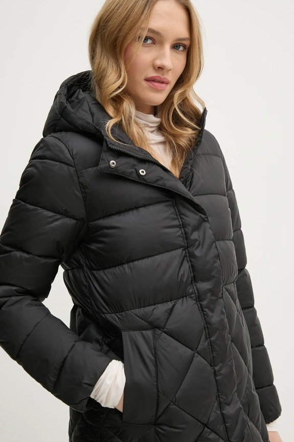 Sisley rövid kabát fekete 26DRLN04F