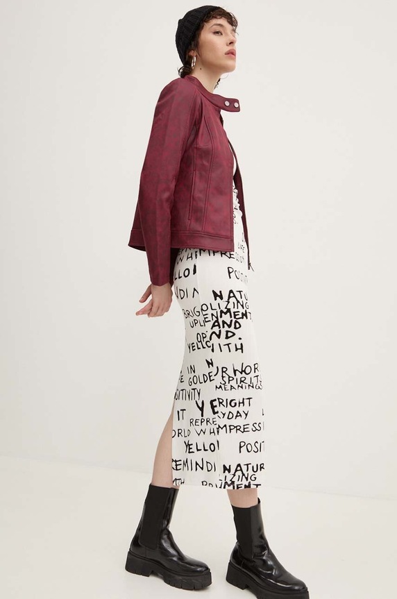 Μπουφάν Desigual MÚNICH 24WWEW36 μπορντό AW24