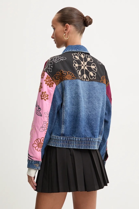 Odzież Desigual kurtka MADRID 24WWED15 niebieski