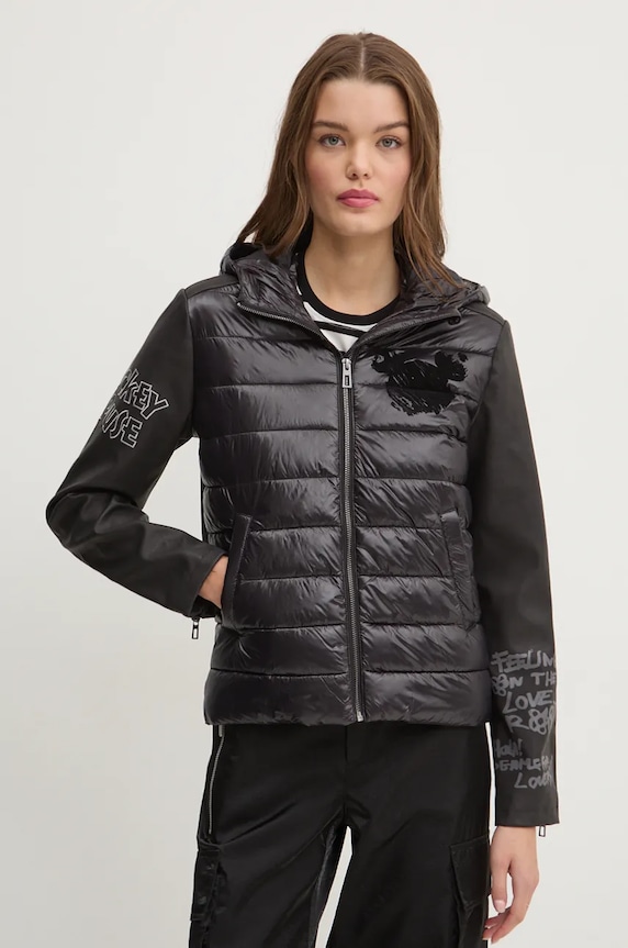Bunda Desigual MICKEY MOUSE přechodné černá 24WWEWBL