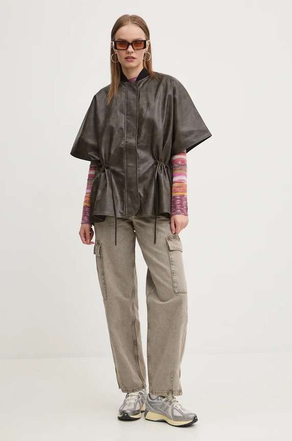 Μπουφάν Desigual RICHMOND 24WAIP02 καφέ AW24