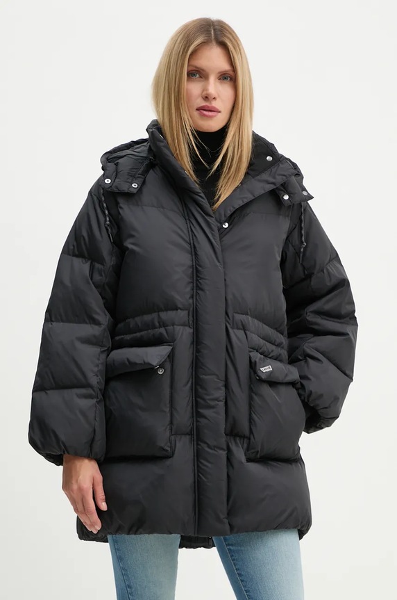 Páperová bunda Levi's oversize čierna A8528