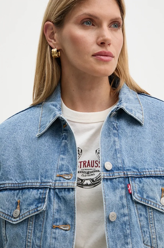 Levi's geaca jeans A8747 albastru