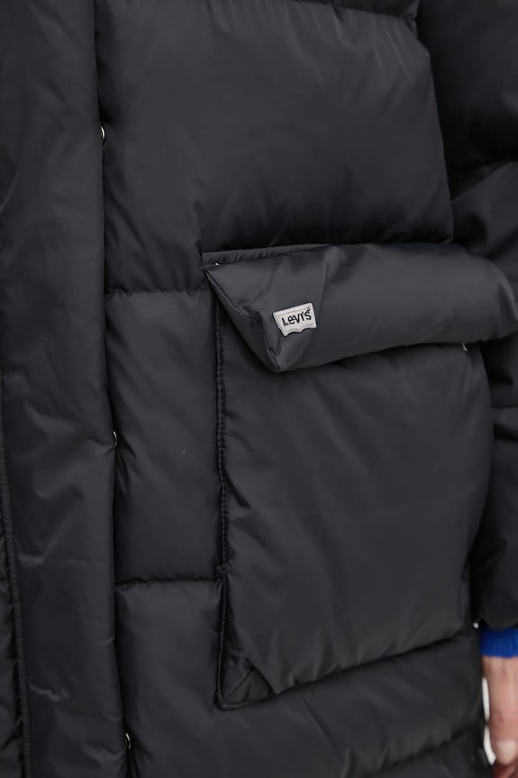 Μπουφάν με επένδυση από πούπουλα Levi's A8529 μαύρο