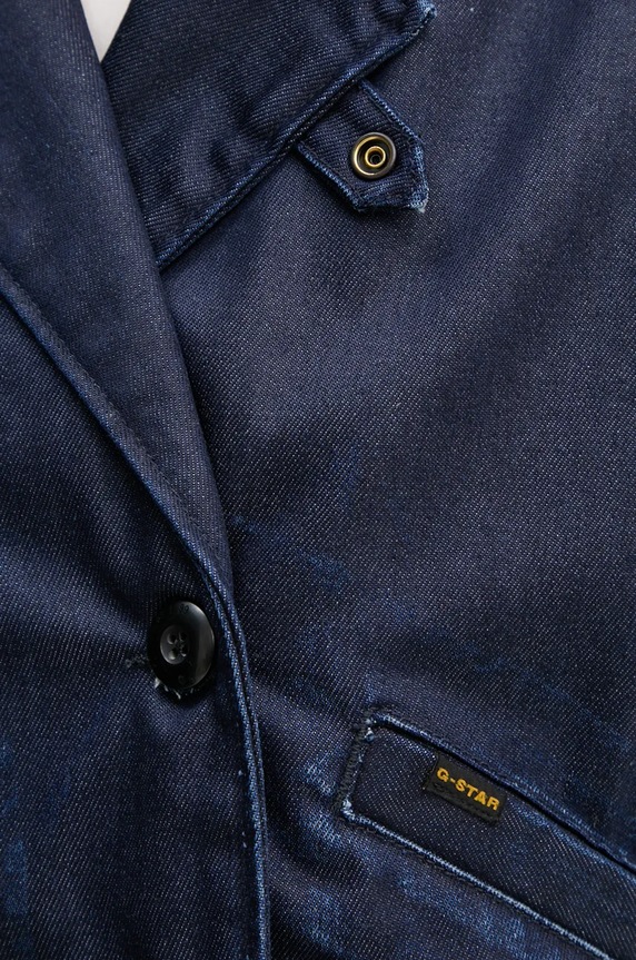 G-Star kurtka jeansowa D25339.4639 granatowy