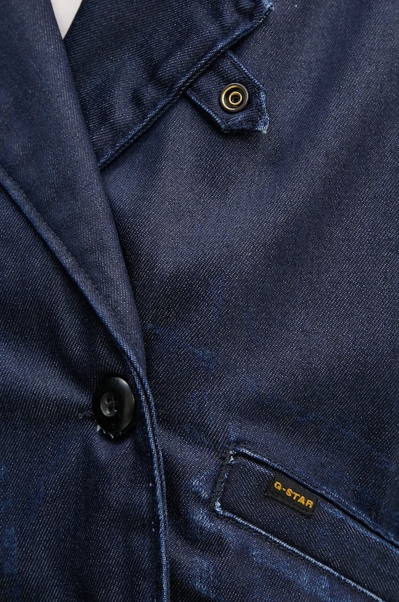 G-Star kurtka jeansowa D25339.4639 granatowy
