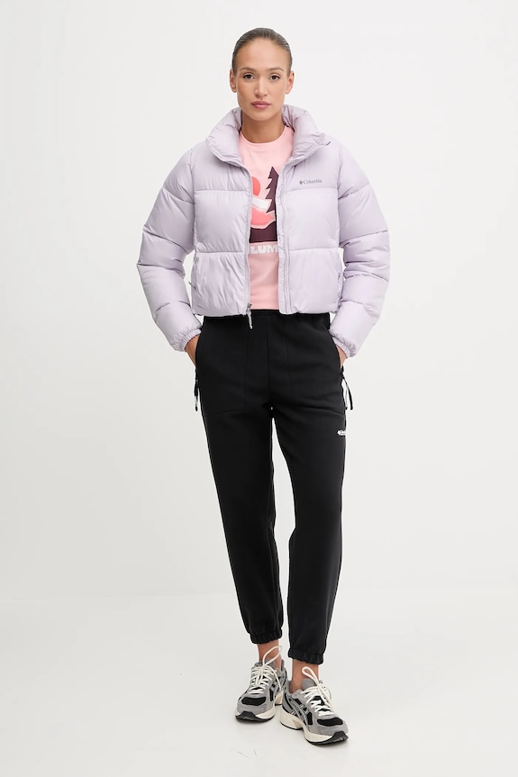 Μπουφάν Columbia Puffect Colorblock 2088501 μωβ AW25