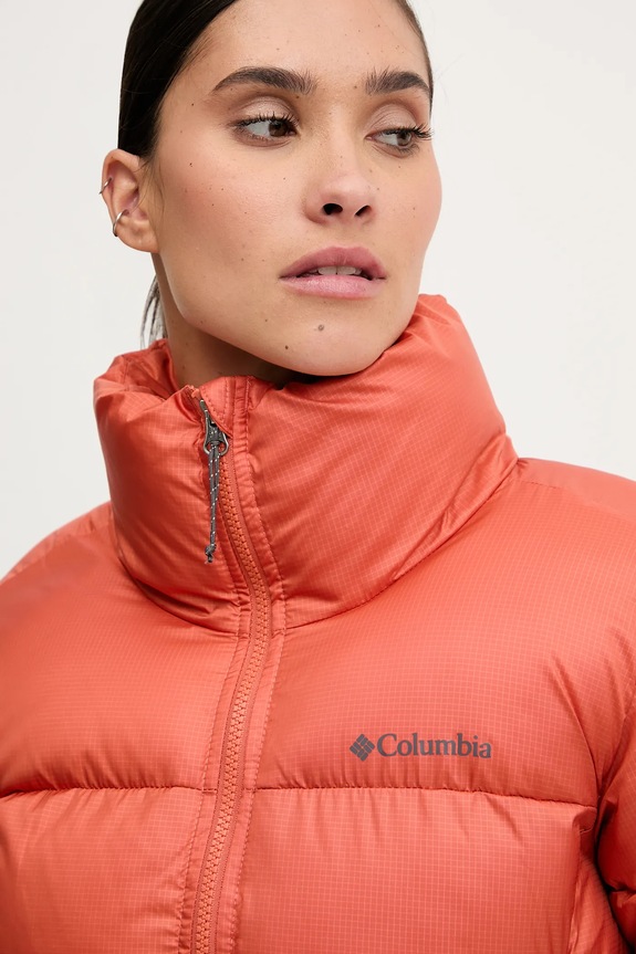 Μπουφάν Columbia Puffect Colorblock πορτοκαλί 2088501