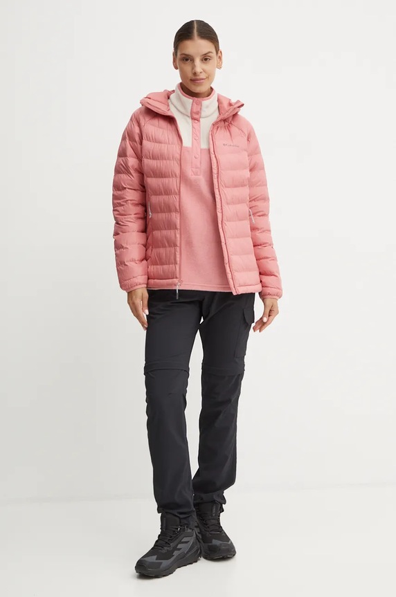 Αθλητικό μπουφάν Columbia Powder Lite 2089391 ροζ AW25