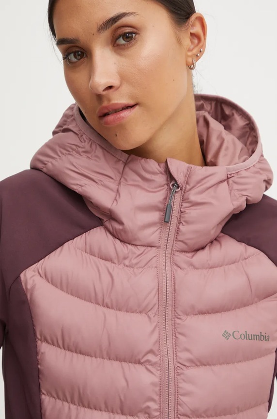 Columbia kurtka sportowa Powder Lite Hybrid różowy 2089411