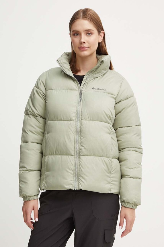 Jakna Columbia Puffect s toplom postavom zelena 2090291