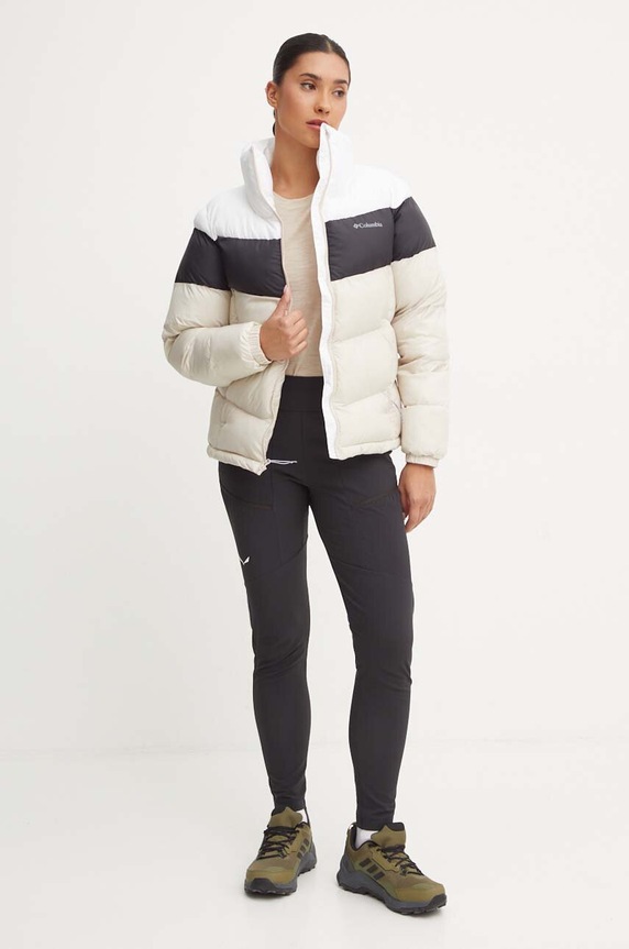 Bunda Columbia Puffect Colorblock 2088481 béžová AW25