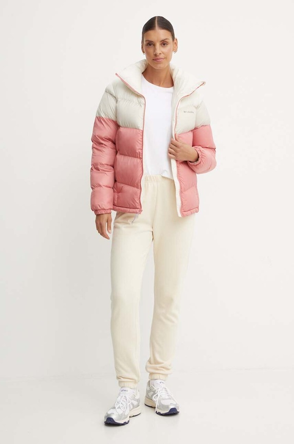 Bunda Columbia Puffect Colorblock 2088481 růžová AW25