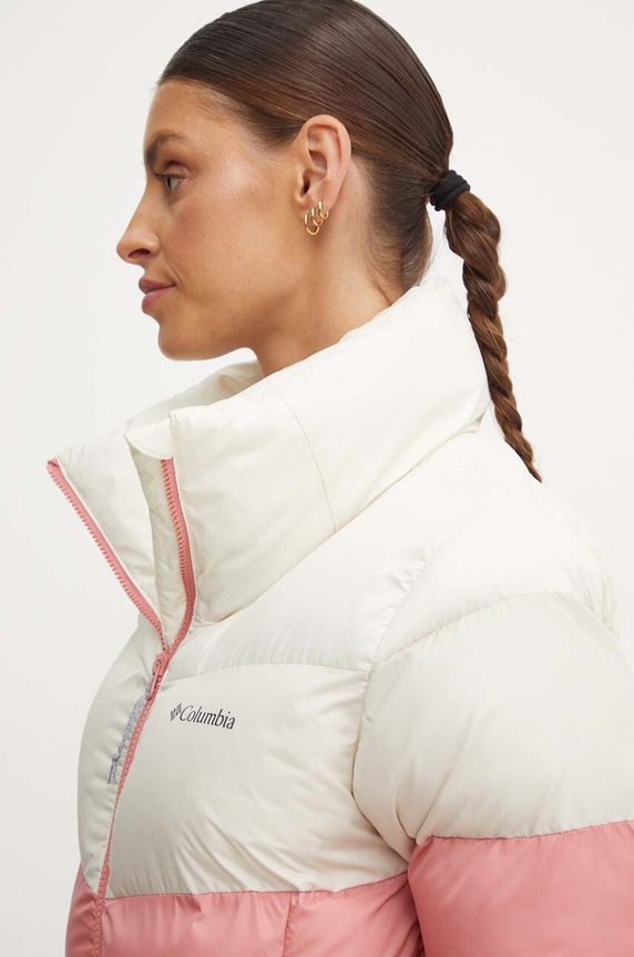 Bunda Columbia Puffect Colorblock růžová 2088481