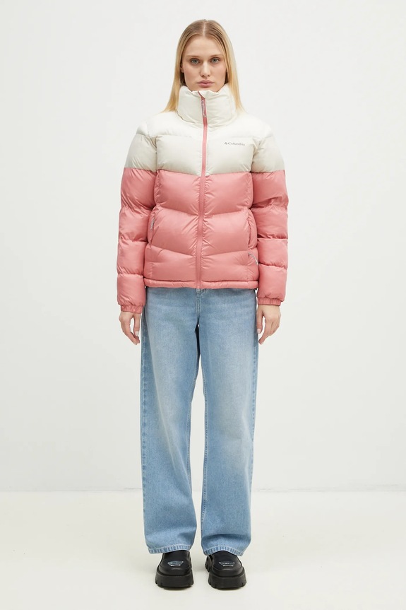 Columbia jacket Puffect Colorblock pink 2088481
