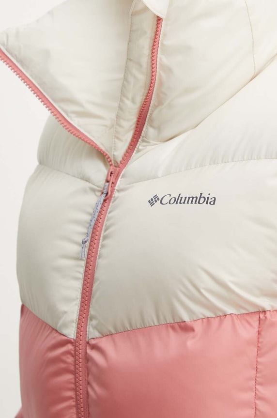 Bunda Columbia Puffect Colorblock 2088481 růžová