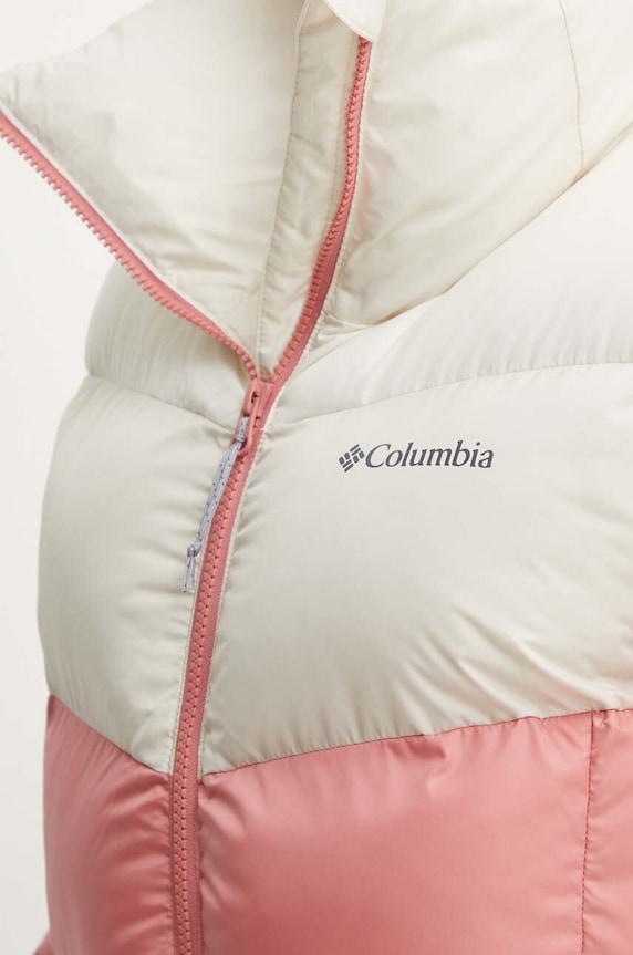 Bunda Columbia Puffect Colorblock 2088481 růžová