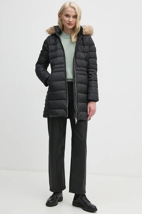 Péřová bunda Tommy Hilfiger WW0WW42742 černá NC24