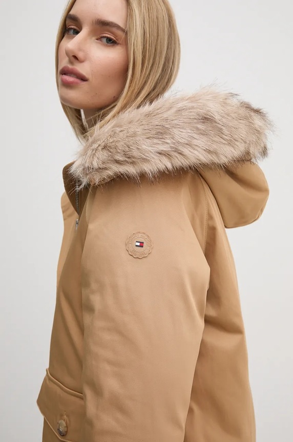 Bunda Tommy Hilfiger béžová WW0WW42744