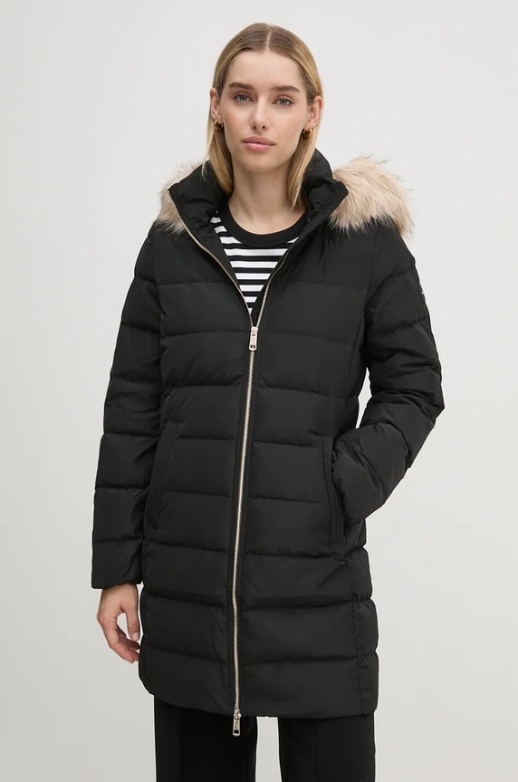 Tommy Hilfiger geaca de puf cu captuseala negru WW0WW43234
