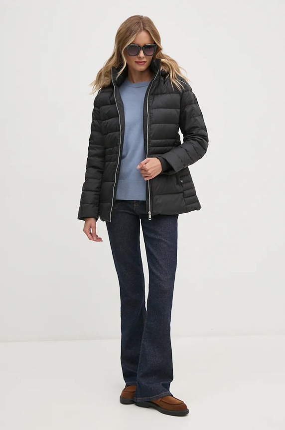 Péřová bunda Tommy Hilfiger WW0WW42741 černá NC24