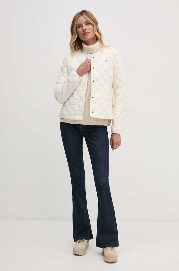 Tommy Hilfiger kurtka puchowa WW0WW43215 beżowy AW24