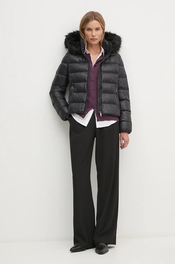 Puhovka Tommy Hilfiger WW0WW43520 črna NC24